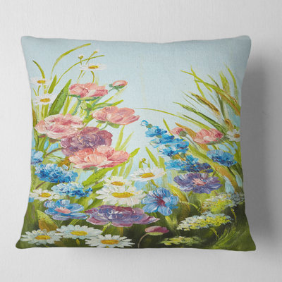 Housse et insert de coussin Still Life of Wildflowers III