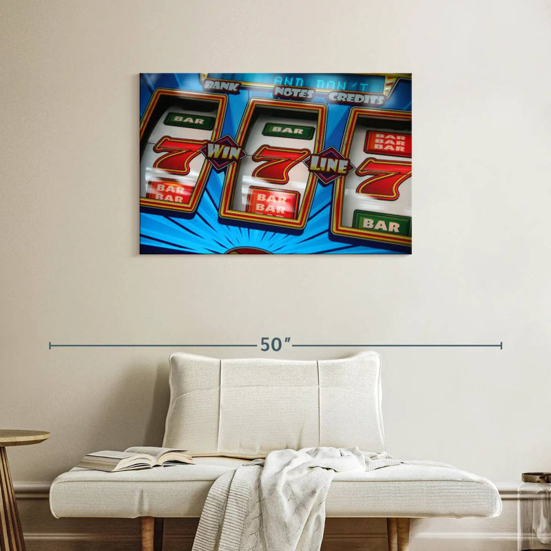 Winning Slot Machine, 24" H x 36" W
