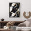 «Abstract Geode Black», reproduction d'art moderne sans cadre-1104557580