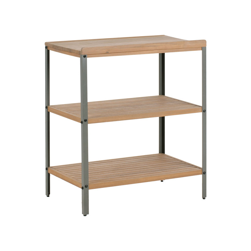 Outdoor Kitchen Island IVREA Certified Acacia Wood Brown