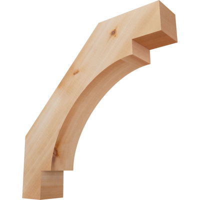 3 1/2"W x 18"D x 18"H Merced Smooth Knee Brace, Western Red Cedar