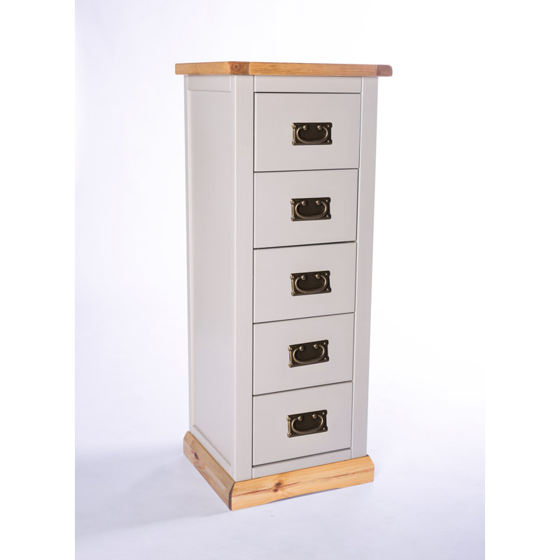 Escalante 45cm W 5 - Drawer Chest of Drawers, Grey/Wood