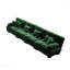 Canapé modulaire en chenille 4 places - assise profonde, revêtement confortable