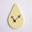 Ullyot MDF Wall Clock with Aluminum Hands and Silent Non-Ticking Teardrop Shaped Design-1564157078-1538751425