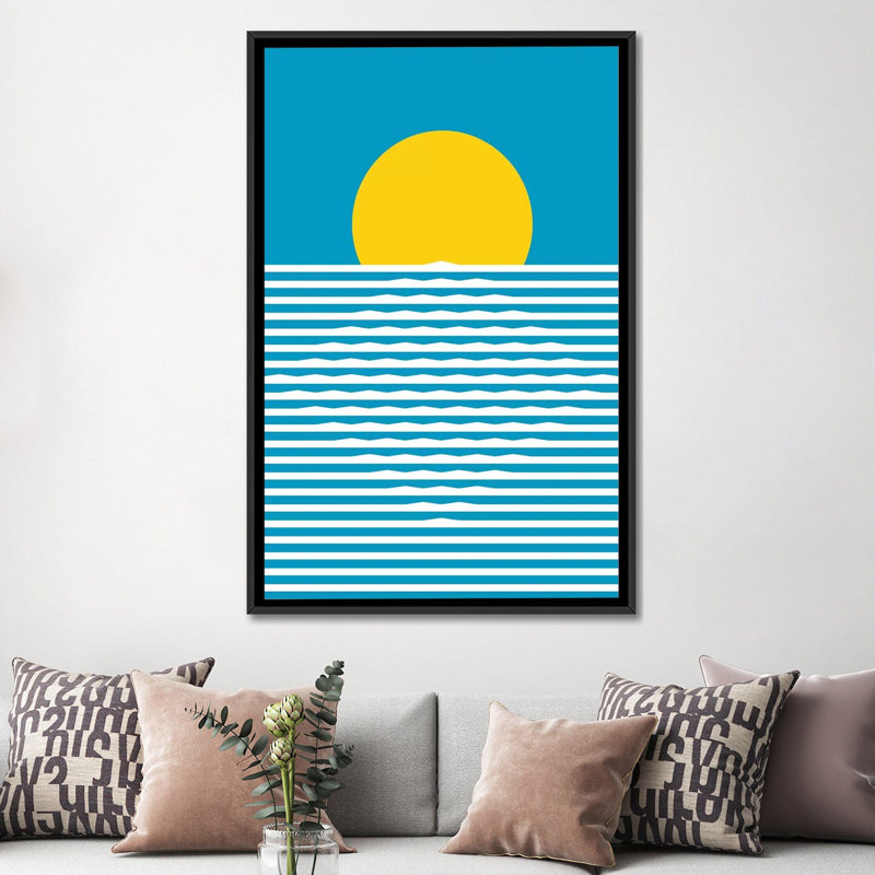 « lever », impression sur toile tendue, H 60 po x l 40po x P 1,5 po, Pas de tapis, Toile tendue