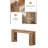 Wood Console Table, Farmhouse Sofa Table Entryway Table,brown,oak