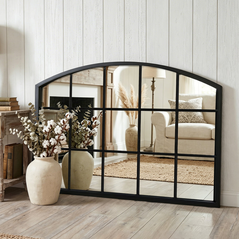 Miroir de salle de bain, Noir mat