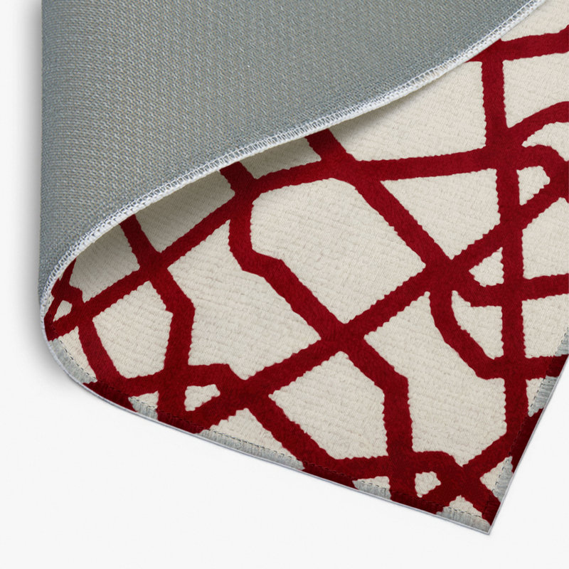 Tapis intérieur et extérieur beige Trellis, Rectangulaire 2 pi x 3 pi