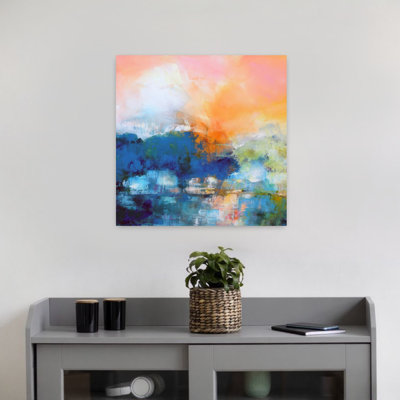 «Quiet River», paysage contemporain abstrait, art naturel