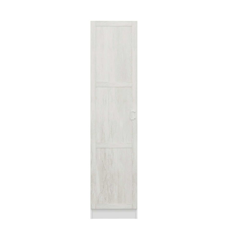 Elina Manufactured Wood Wardrobe, 190cm H x 45cm W x 52cm D, White