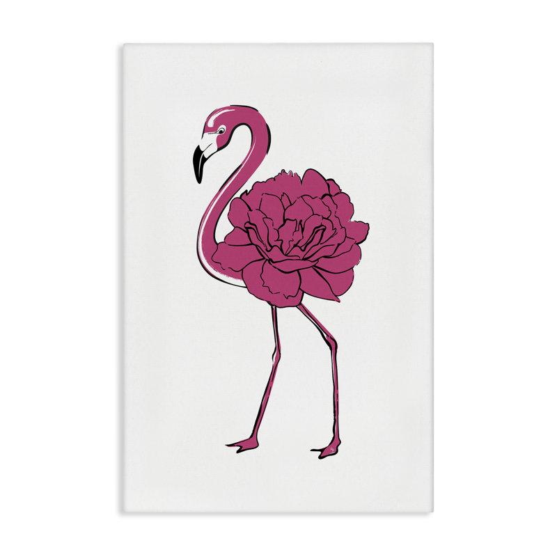 «Flamingo Rose Petal Body» par Martina Pavlova, H 36 po x l 24 po