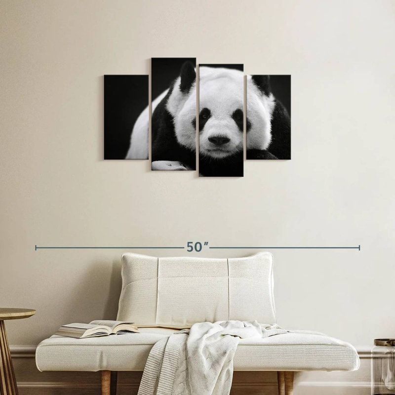 Panda sérieux Brampt, H 22 po x l 36 po