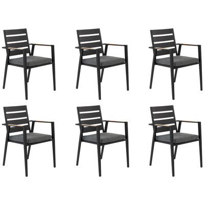 Lacynthia Outdoor Patio Dining Armchair with Cushion