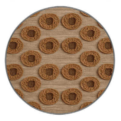  Washable Stroopwafel Desserts Area Rug