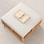 Table basse carrée en rotin avec rangement-98727763