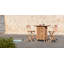 York Folding Patio Dining Side Chair with Cushion