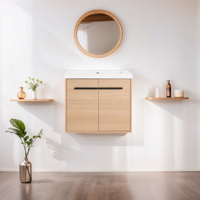 Ensemble de meuble-lavabo simple avec plateau 23,62 Lumina