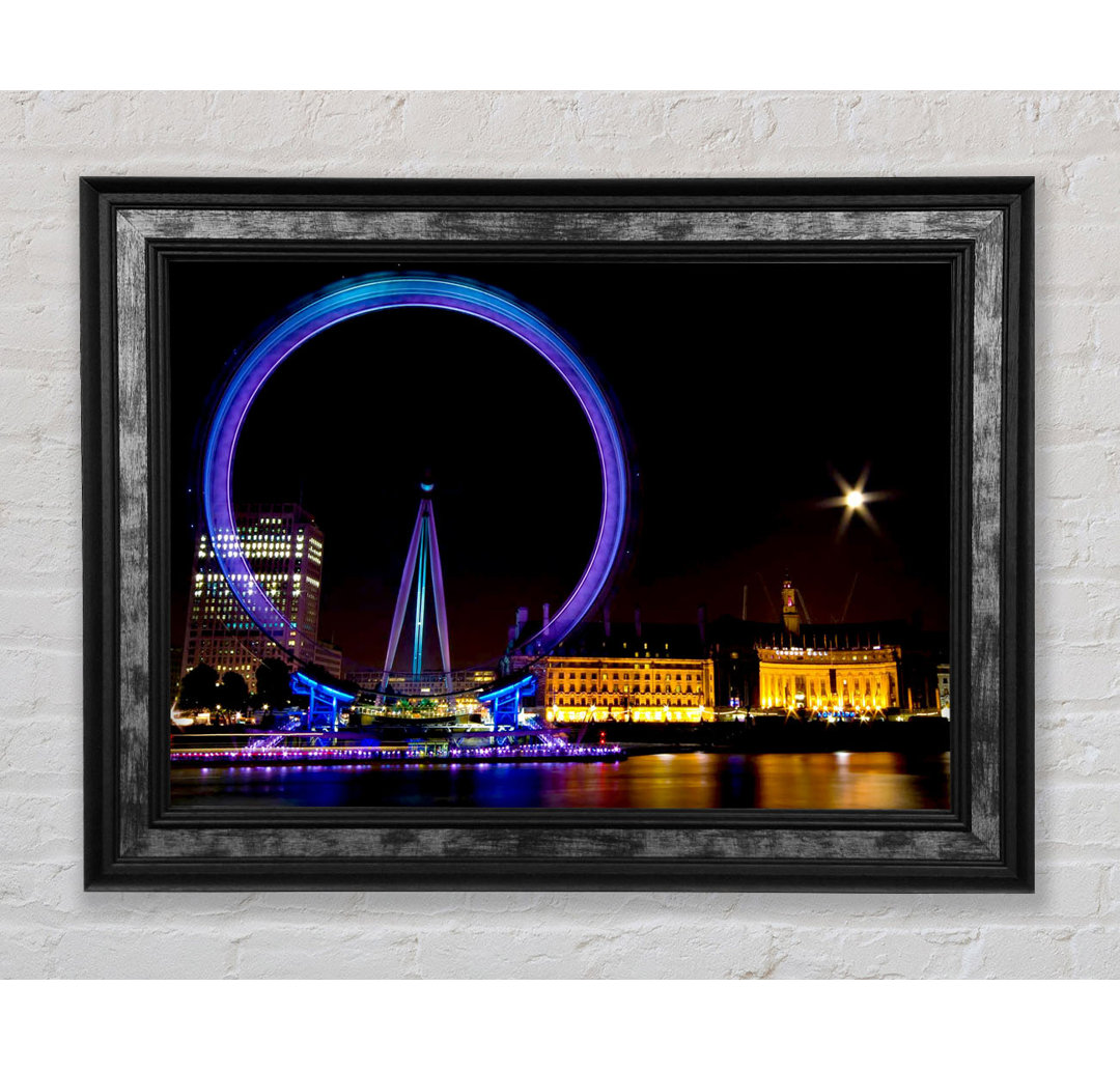 London Eye Speed Nights - Einzelne Bilderrahmen Kunstdrucke