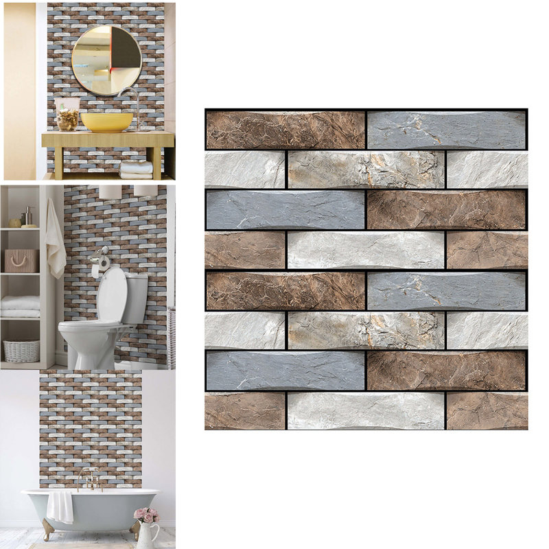 Simulation Wall Stickers Self-stick Kitchen Bathroom Decor