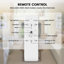 20" Modern Flush Mount Ceiling Fan With Light Kit And Remote Control-1176972302