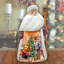 Figurine en bois sculpté «Cherished Moments Santa» par G. Debrekht