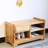 6 Pair Solid Wood Shoe Storage Bench