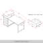 Bureau d'écriture avec armoire latérale Minimalist - gris clair-1112815267