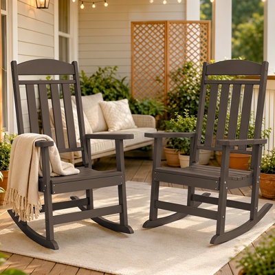 Oxing HDPE Outdoor Rocking Chair