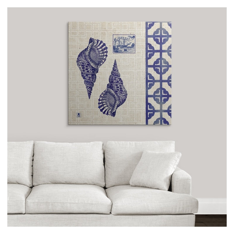 « iv », impression Sea Shore Square, H 35 po x l 35 po x P 1,5 po, Toile