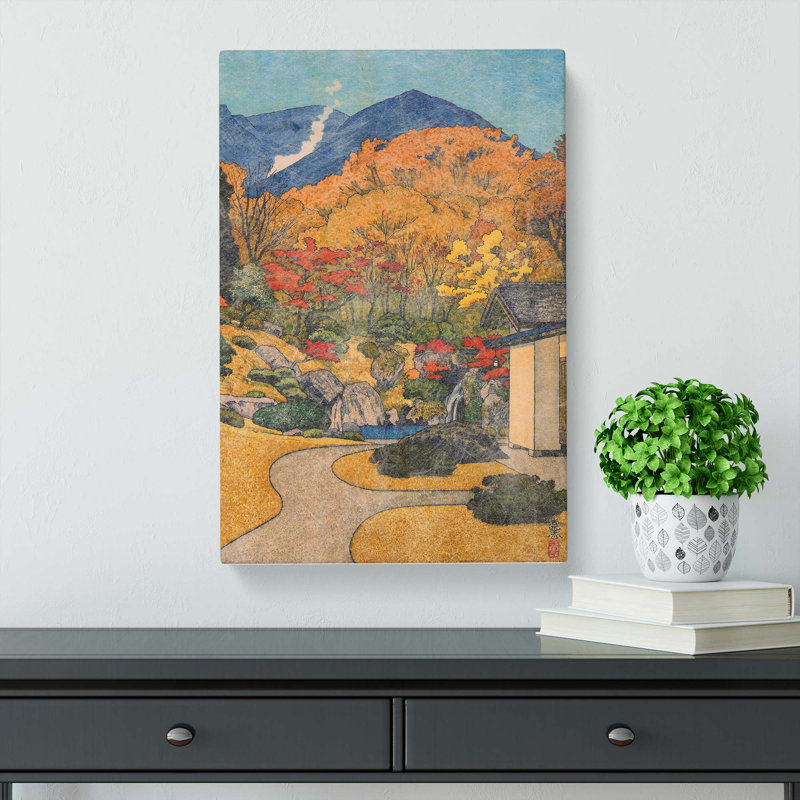 Autumn In Hakone Museum by Toshi Yoshida - Wrapped Canvas Painting, 50cm H x 35cm W x 3cm D