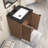 Monterey 23.6" Inch Freestanding Bathroom Vanity + Reinforced Black Acrylic Sink-2042142184