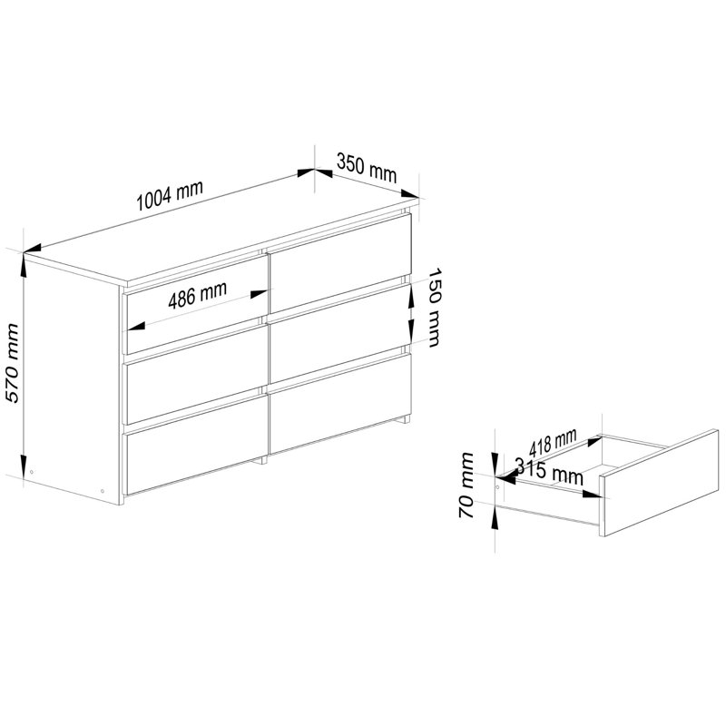Somone Particle Board Standard Storage Unit Accent Chest