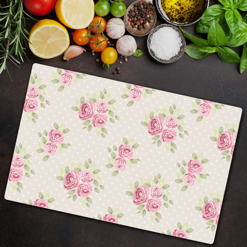 Maresca Colorful Leaves Flowers Chopping Board, 80cm L x 52cm W