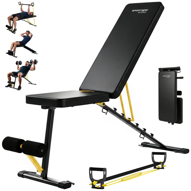SPORTNOW Adjustable Weight Bench, 300KG Foldable Workout Bench for Home Gym