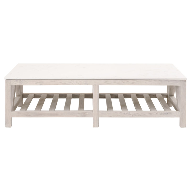 Table basse à quatre pieds avec rangement Iysla