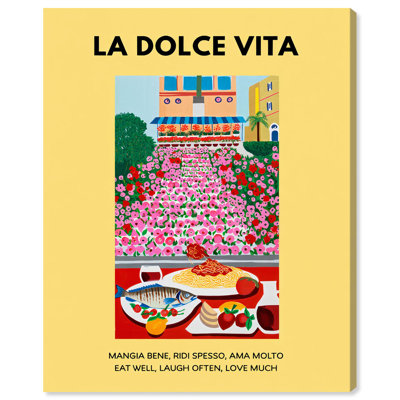 «Feast and Flowers», reproduction d'art sur toile par Art Remedy