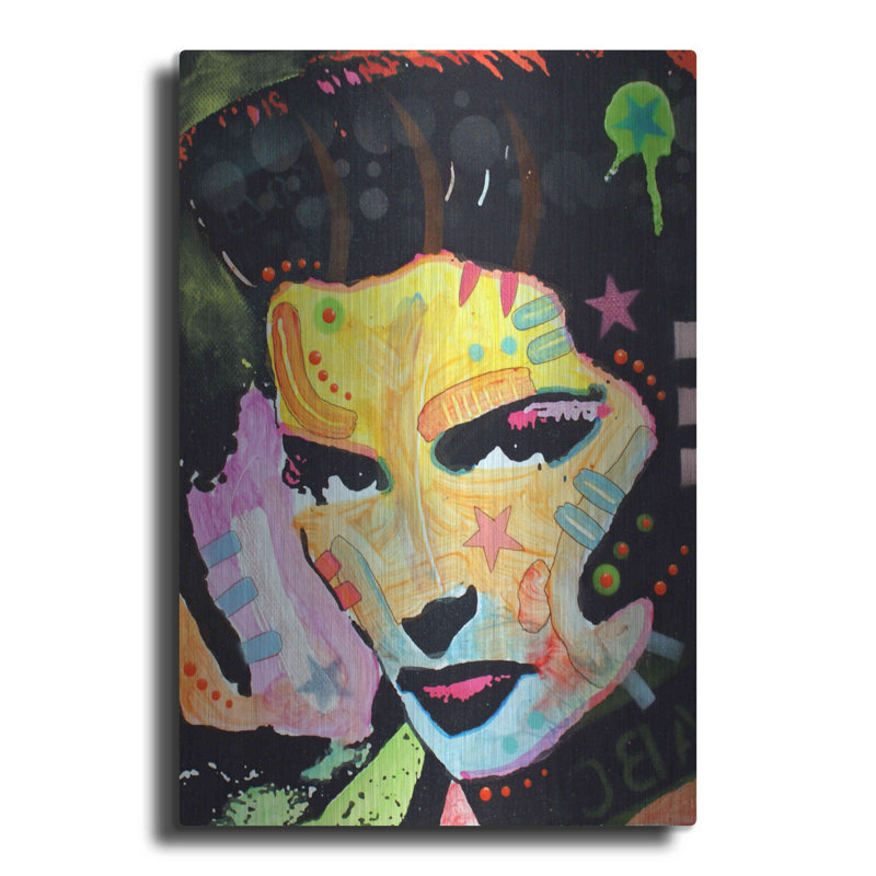 Winston Porter «Katherine Hepburn» par Dean Russo, art mural en métal, H 16 po x l 12 po