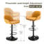 Tabouret de bar rotatif à hauteur ajustable Bruckner-166454759