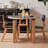 Black Brown Round Solid Wood Dining table-1292036293
