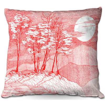 Floral Reversible Throw Pillow
