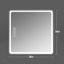 Miroir de salle de bain 36 po x 36 po avec lumières à DEL - brouillard mural, cuivre à intensité variable de 5 mm - argent pour un attrait esthétique