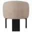 Chaise d'appoint sculptée Boucle avec silhouette incurvée