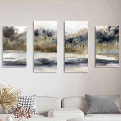 " Silent River " by Carol Robinson 4 - Pieces