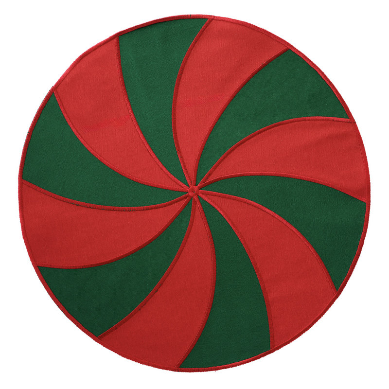 Candy Cane 15" Rd Mat