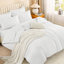 Ensemble d'édredon pour grand lit Andency vert foncé - 7 pièces Ensembles d'édredon pour grand lit, ensemble de lit léger uni avec édredon, draps, taies d'oreiller et taies décoratives-124612820-124612830