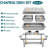 Chafing Dish Buffet Set 8 Qt 4 Pack Stainless Steel,buffet Servers And Warmers Chaffing Servers With Covers Folding Stand Food Warmer For Parties Buffets