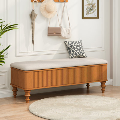 Multi-Functional Storage Ottoman Bench, Storage Bench for Bedroom, Entryway , Living Room