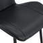 Ensemble de 4 chaises de salle à manger en polyuréthane noir avec poignée intégrée, 4 pièces-16180210