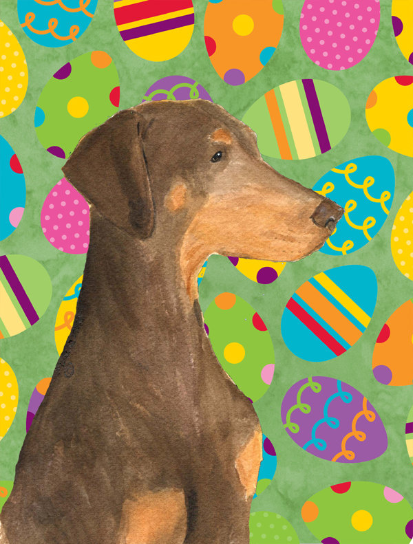 Drapeau de jardin Atara, Doberman (brun clair et beige)