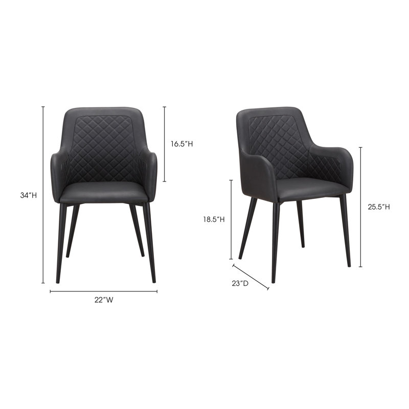 Cantata Upholstered Arm Chair, Slate